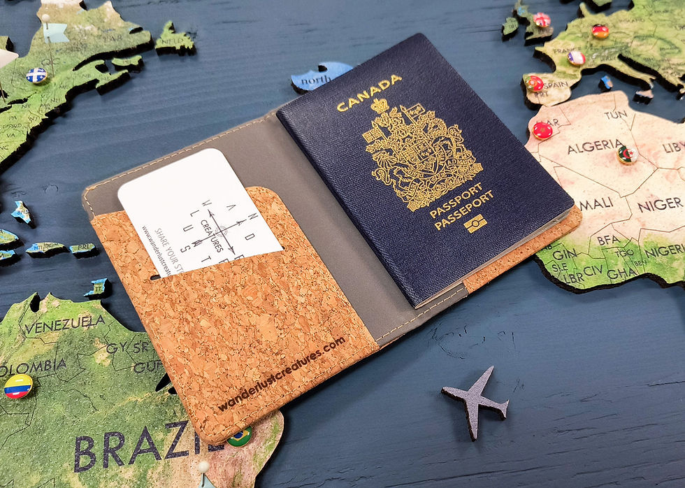 cork passport holder