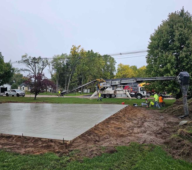 New Garage Concrete Slab
