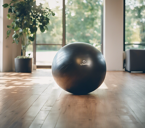 Yoga ball representing wellness services by Renew Me PT