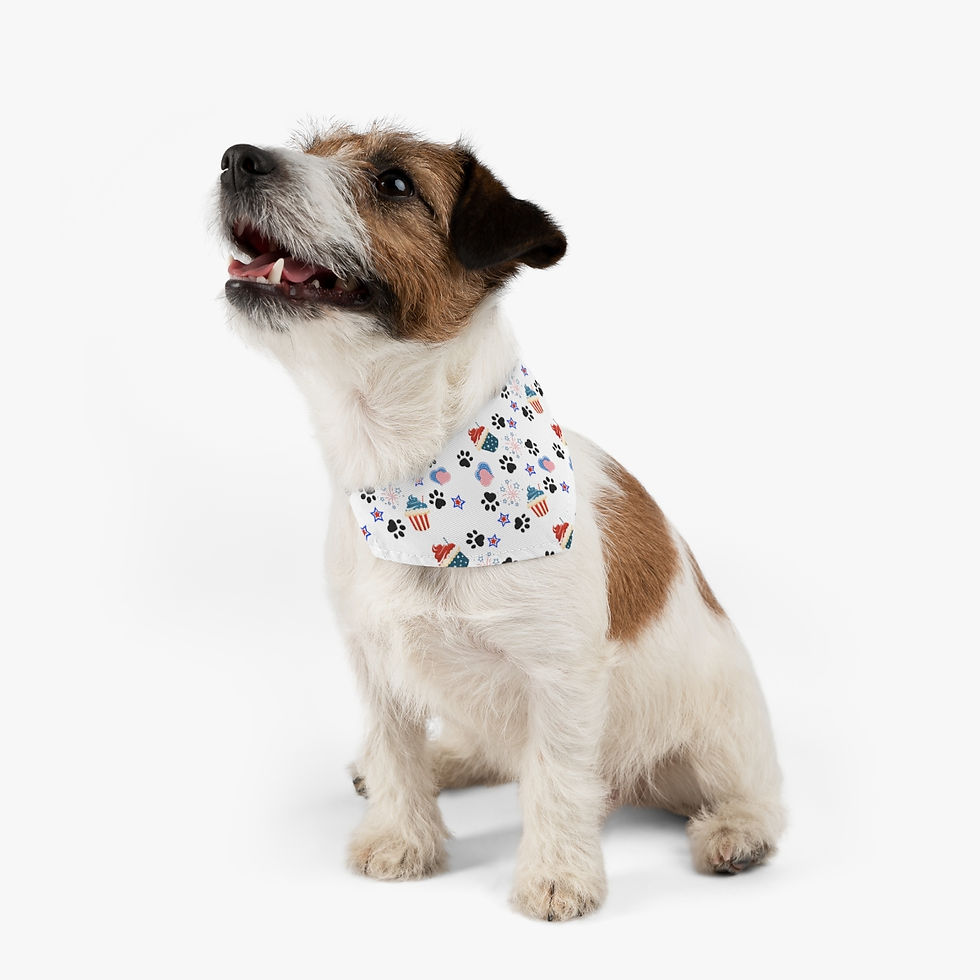 Thumbnail: Patriotic Dog Bandana Collar