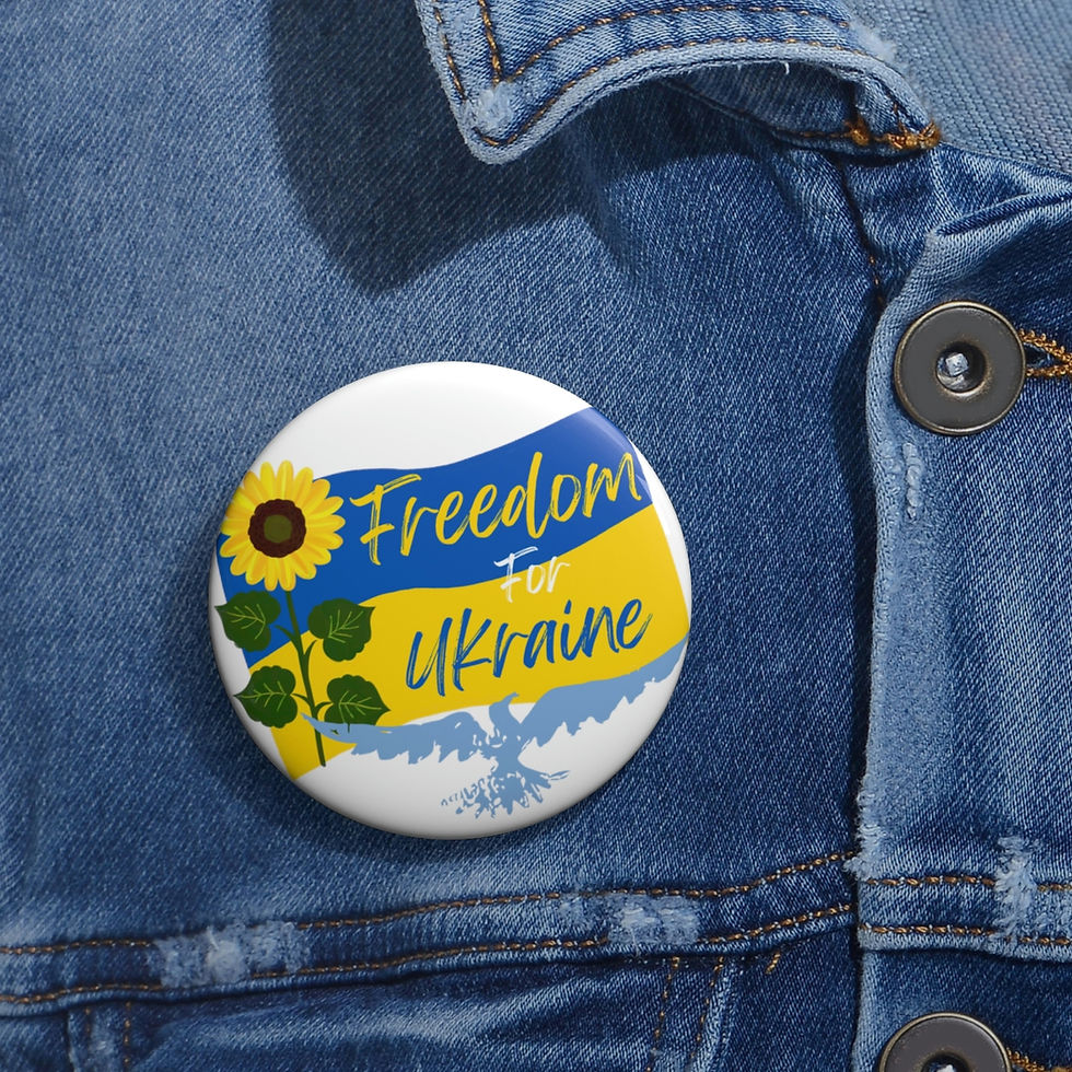 Thumbnail: Freedom For Ukraine Pin Buttons