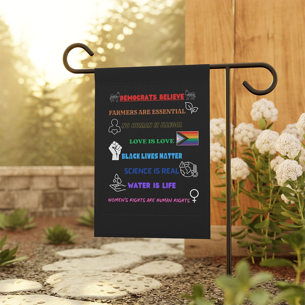 Thumbnail: Democrats Believe... Garden & House Banner
