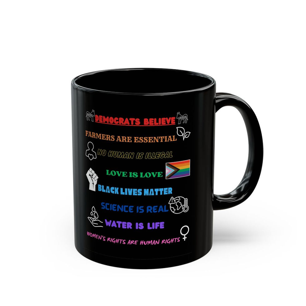 Thumbnail: Democrats Believe... Black Mug 
