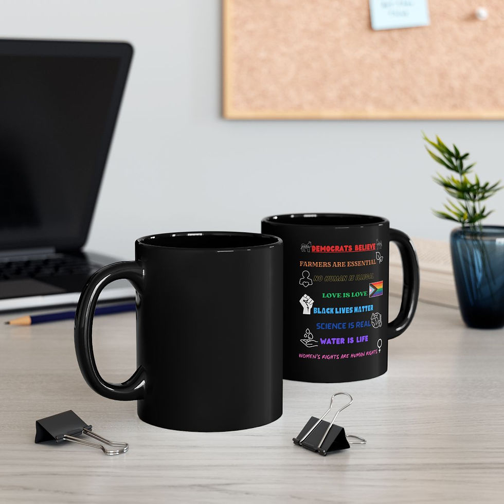 Thumbnail: Democrats Believe... Black Mug 