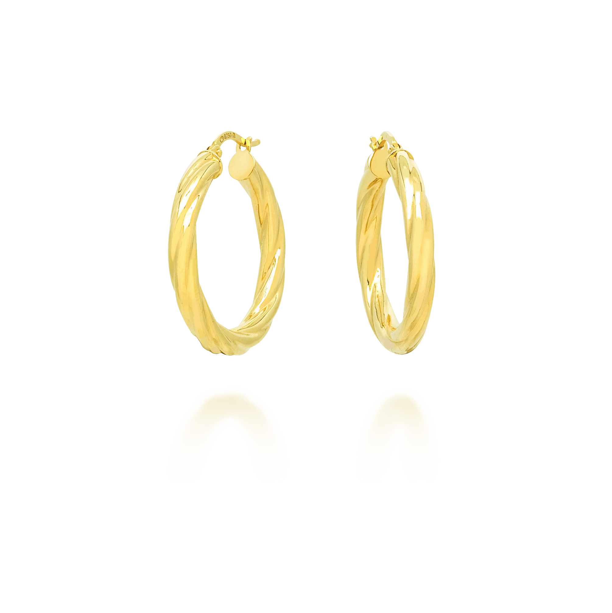 Brinco argola ouro amarelo 18kt