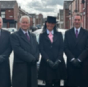 Our team working on a funeral arrangement