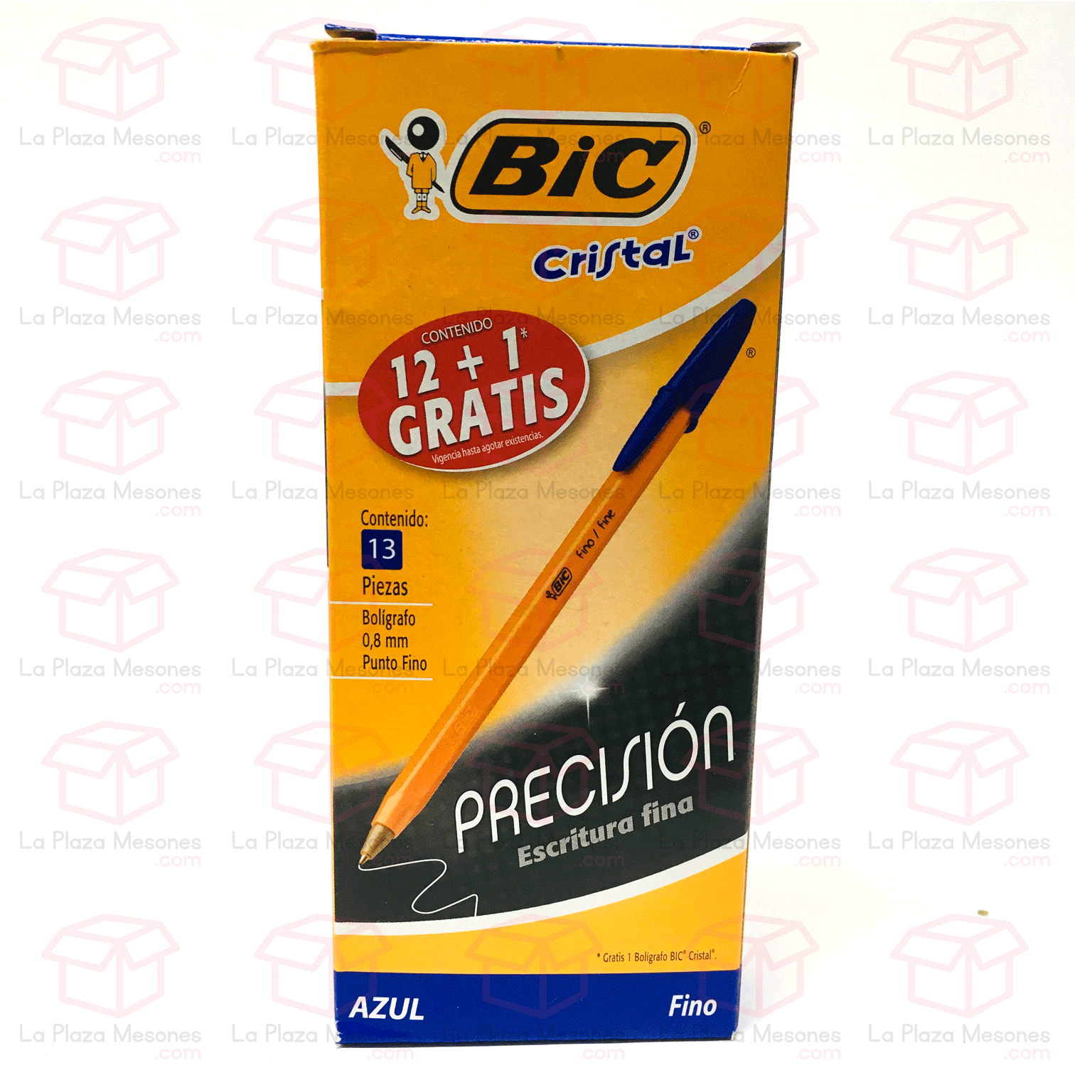 lapicero bic fino 12 piezas