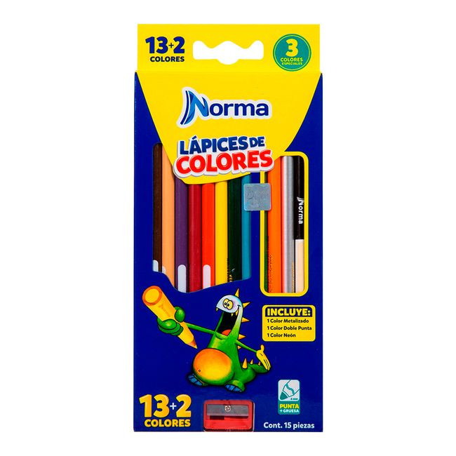 colores norma 15 piezas