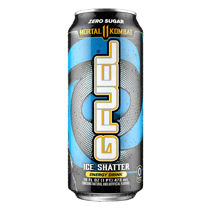 G FUEL Mortal Kombat Ice Shatter Zero Sugar Energy Drink Cariad Confectionary
