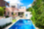 Stunning home with pool and outdoor dining area