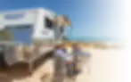 Camping by the beach