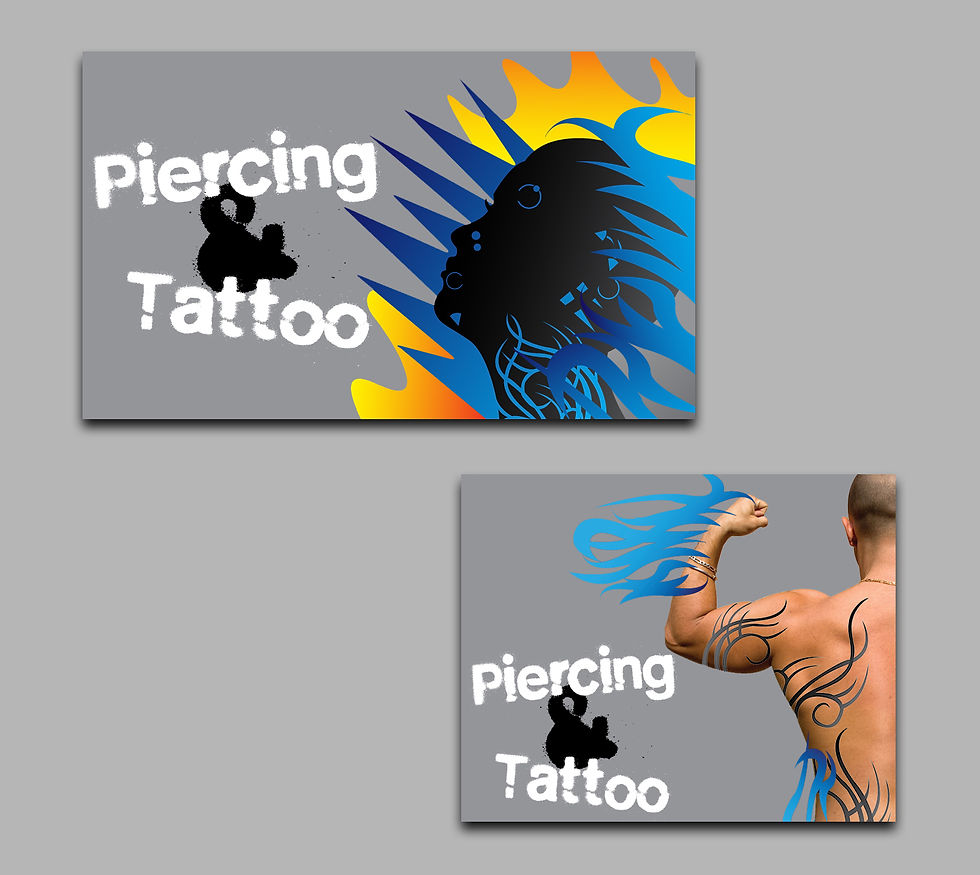piercing & tattoo banners