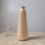 Thumbnail: Handcrafted maple wood bud vase with vertical texture and minimalist conical shape, displayed on a rustic wood surface
