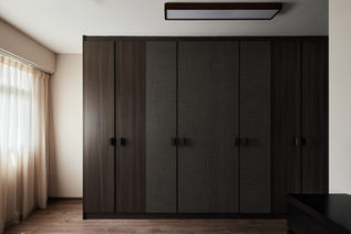 4 room resale 439C Bukit Batok Balinese style master bedroom with full-height wardrobe done by Comfort Home Interior 