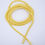 Thumbnail: Tie-up Yellow Braided Rope belt in soft leather