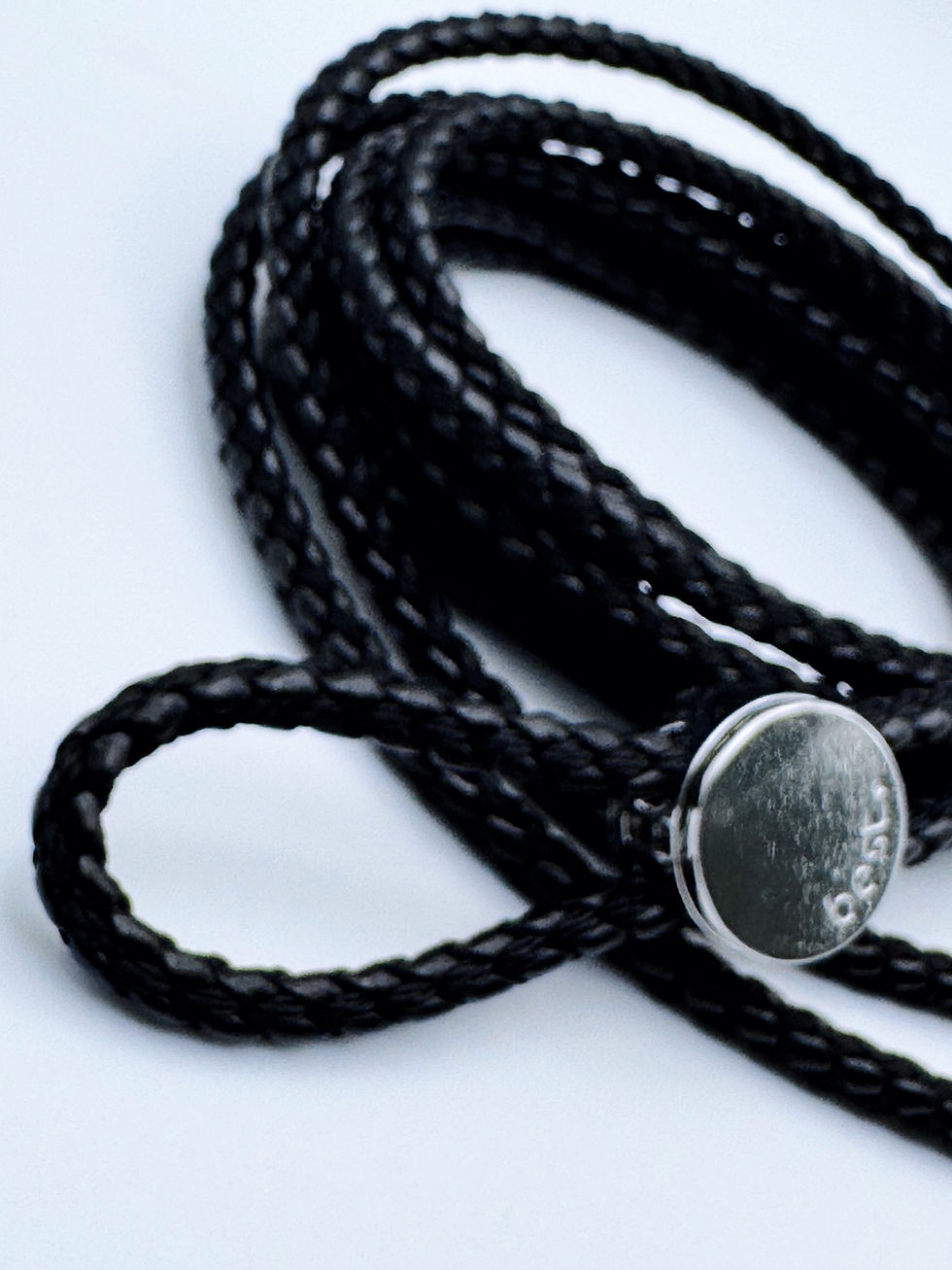 Thumbnail: Tie-up Black Braided Rope belt