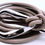 Thumbnail: Tie-up Loop Gray Wrap Rope belt in soft leather