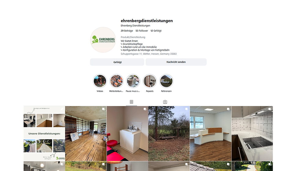 Instagram Page