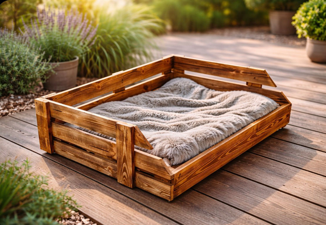 Paletten -Hundebett