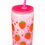 Thumbnail: Milkshake marmer effect aardbeid 500ml, beker in PVC met rietje en BPA vrij