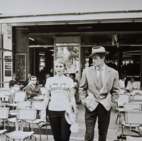 Tirage rare de Jean-Paul Belmondo de la collection Bettmann - Jean Seberg et Jean Paul Belmondo, A bout de souffle