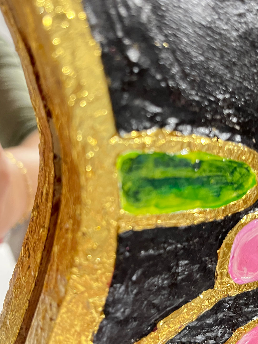 Miniature : Style Mithé Espelt-Gand et magnifique miroir-79,5 cm de haut