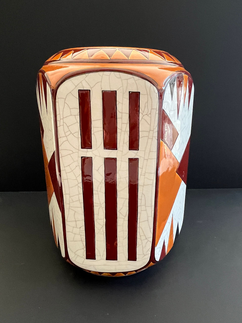 Thumbnail: Vase art deco signé "KERALOUVE" La Louvière