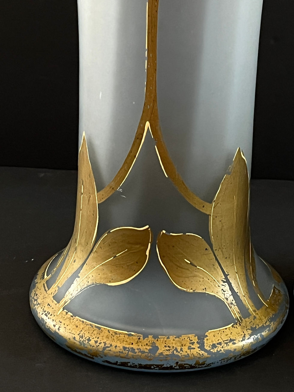 Thumbnail: Paire de vase Legras modèle " Belgrade "très grand modèle