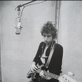 Don Hunstein - Bob Dylan recording the album "The Freewheelin', 1963