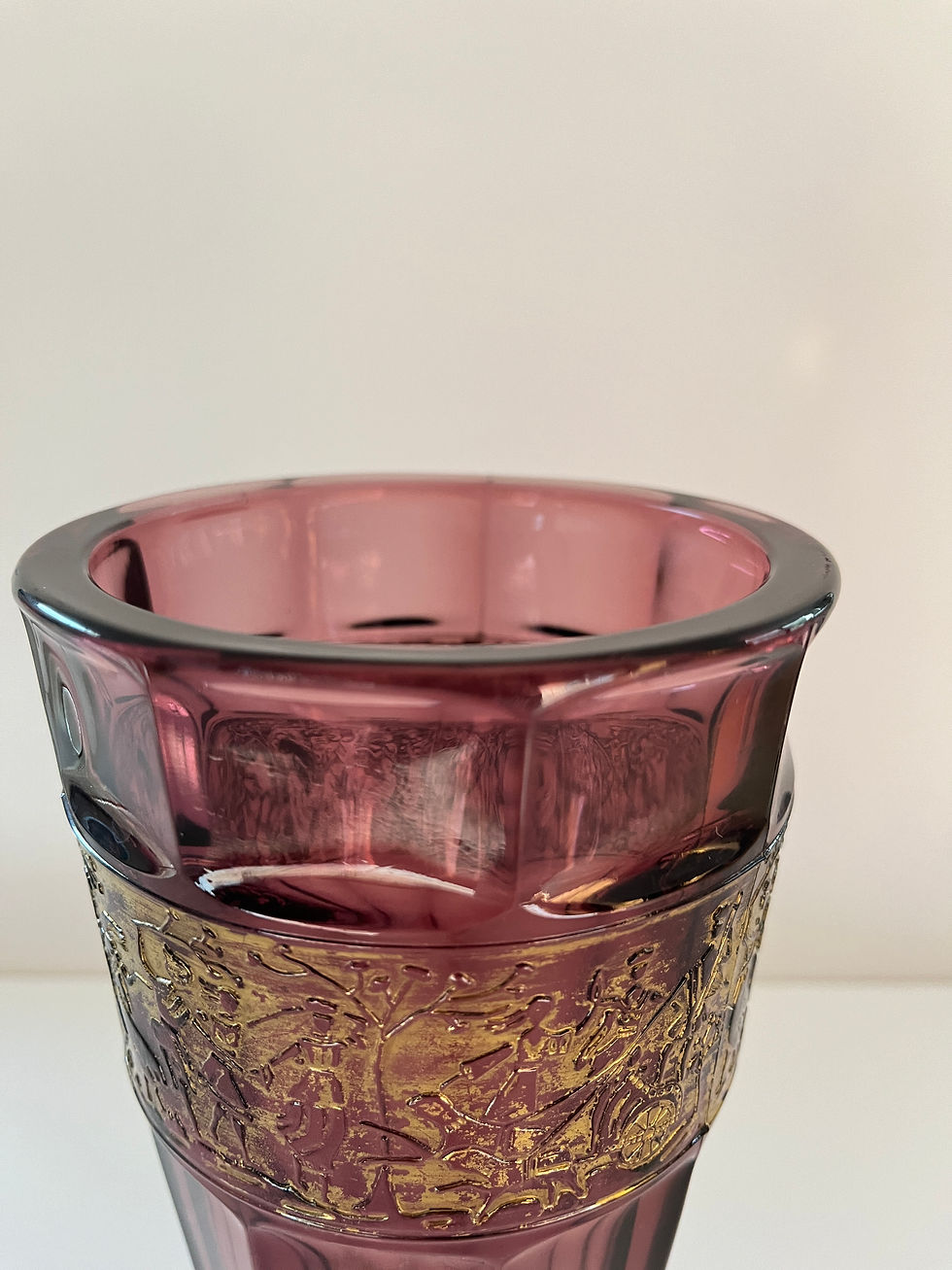 Miniature : Vase améthyste de Ludwig Moser en CRISTAL / série FIPOP