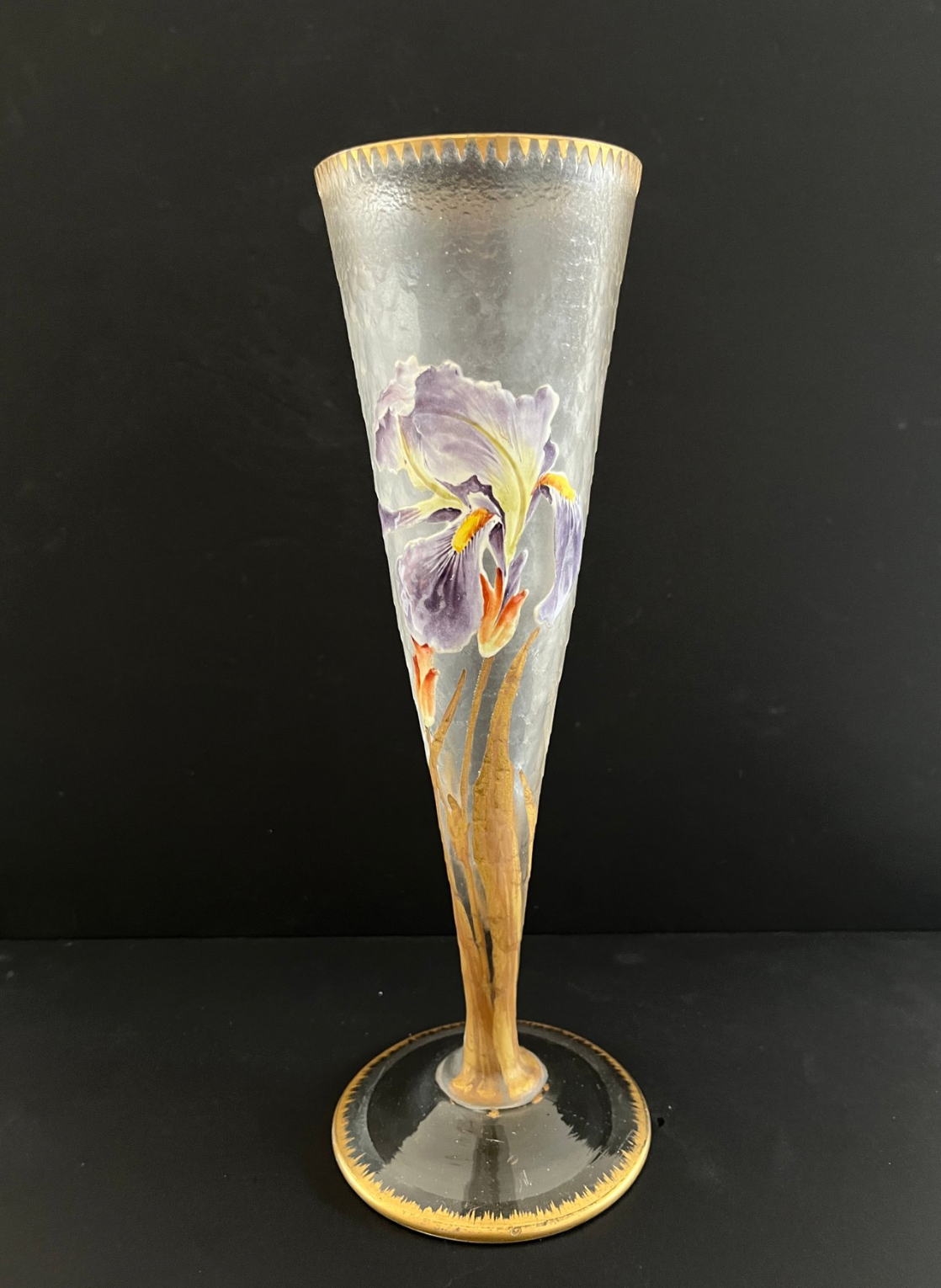 Grans vase Montjoye-Legras modèle  " Cornet Hollandais"