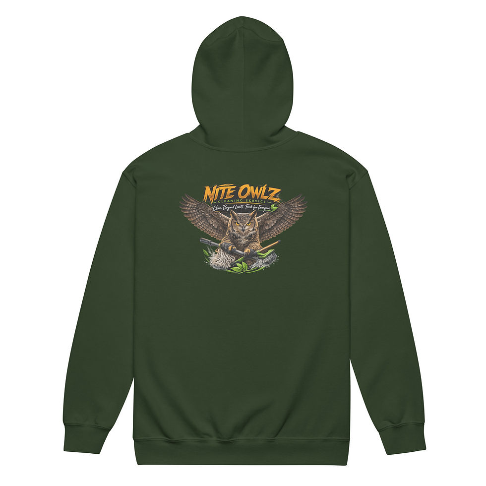 Thumbnail: ECO Friendly Nite Owlz Zip HOODIE