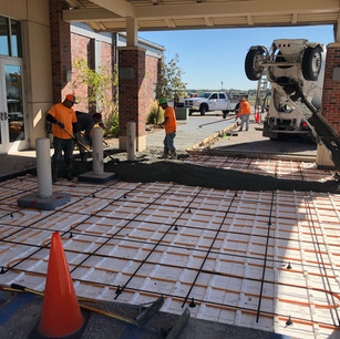 Commercial broom finished concrete | CR-Menn Concrete | Fremont, Nebraska