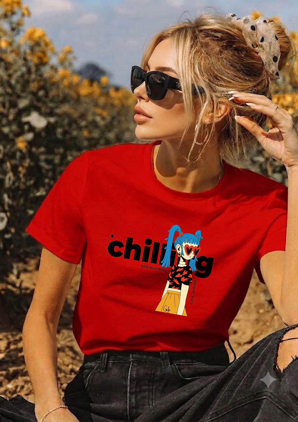 Chilling חולצה אדומה