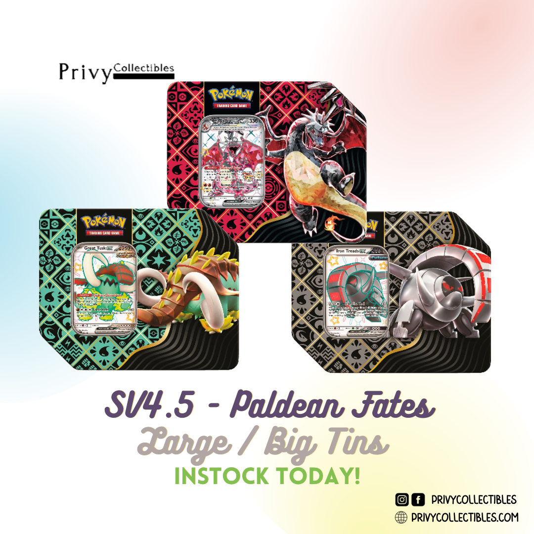Pokemon TCG: SV4.5 Paldean Fates Large / Big Tins
