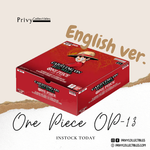 op13 booster box msrp One Piece: Carrying On His Will (OP13) Mystic TCG making them irresistible additions to any ONE PIECE fans collection One Piece Carrying On His