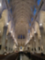 A arquitetura gótica da St. Patrick's Cathedral.