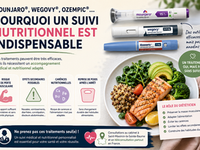 💉 Mounjaro, Wegovy, Ozempic… Pourquoi un suivi nutritionnel est indispensable :