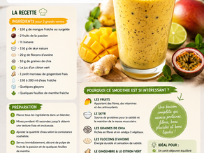 🥭🌴 Smoothie tropical santé : la boisson fraîche, gourmande et complète de l’été