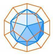 The dodecahedron and icosahedron duals.