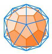 The icosahedron and the dodecahedron duals.