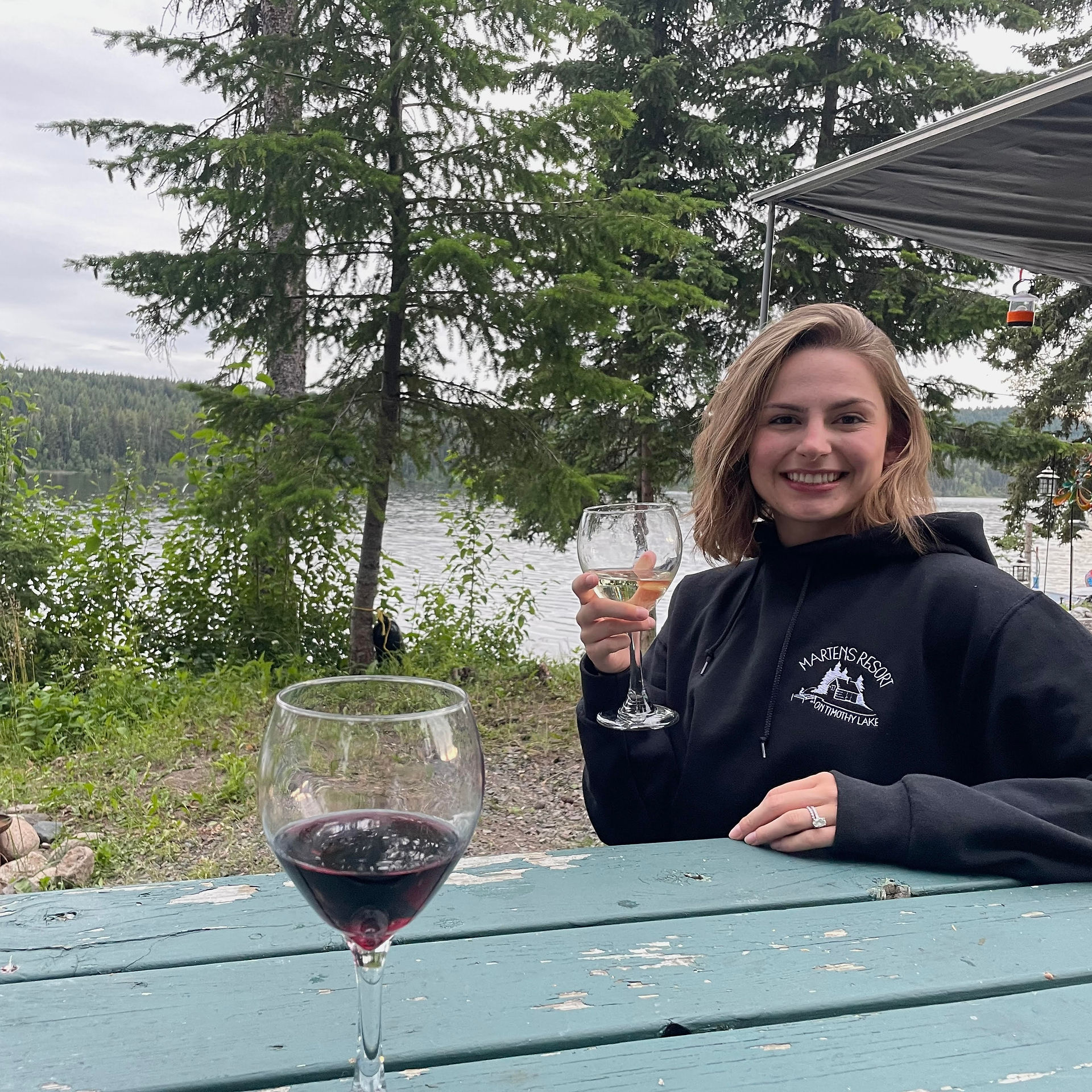 Relaxing camping wedding venue in Cariboo BC