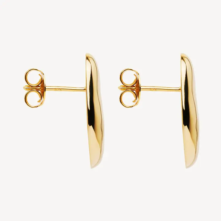 Thumbnail: Najo E7134 Pebblestone Yellow Stud Earring