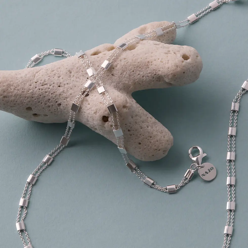 Thumbnail: Najo B7457 Summer Veil Silver Bracelet