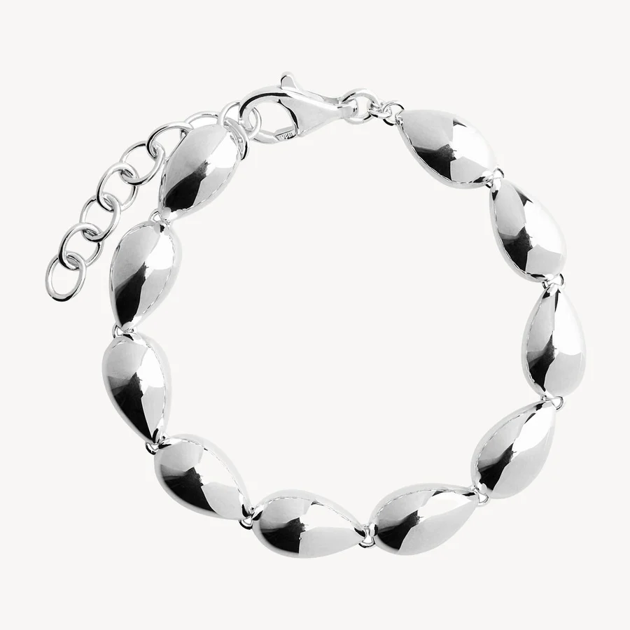 Najo B6924 Sunshower Link Silver Bracelet