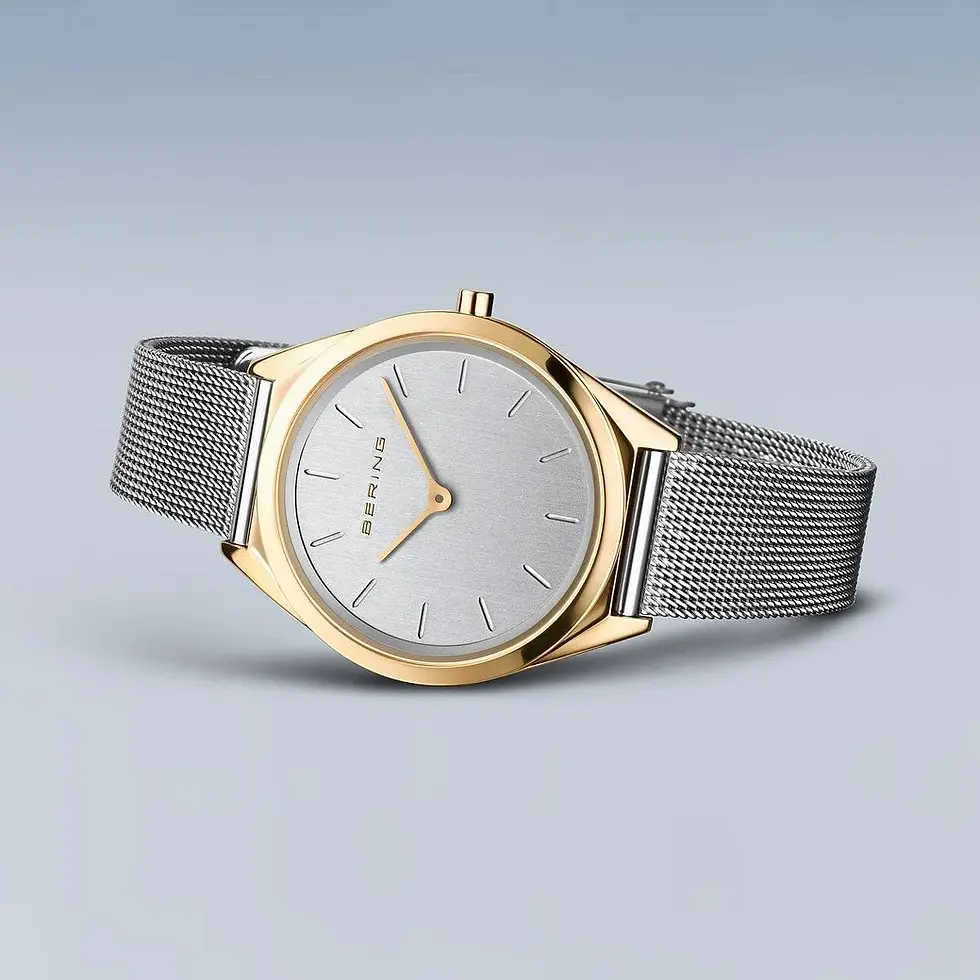 Thumbnail: Bering - 17031-010 - Ultra Slim Silver/Yellow Tone Watch