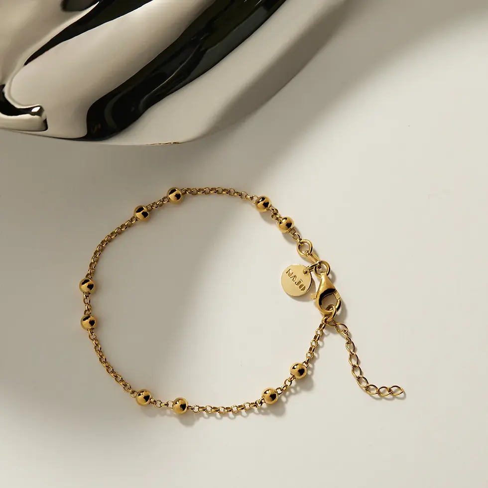 Thumbnail: Najo B7037 Mattina Single Yellow Bracelet