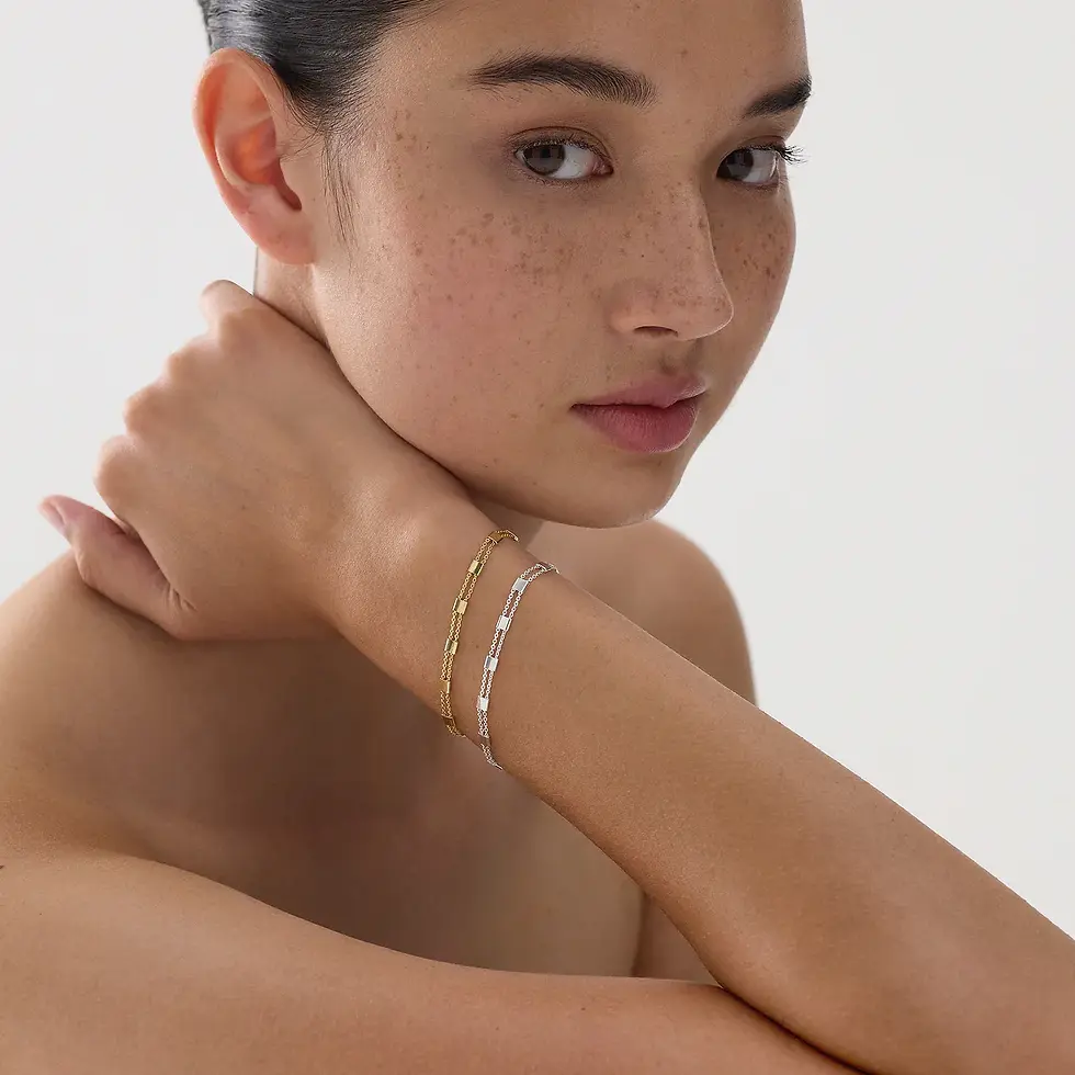 Thumbnail: Najo B7457 Summer Veil Silver Bracelet