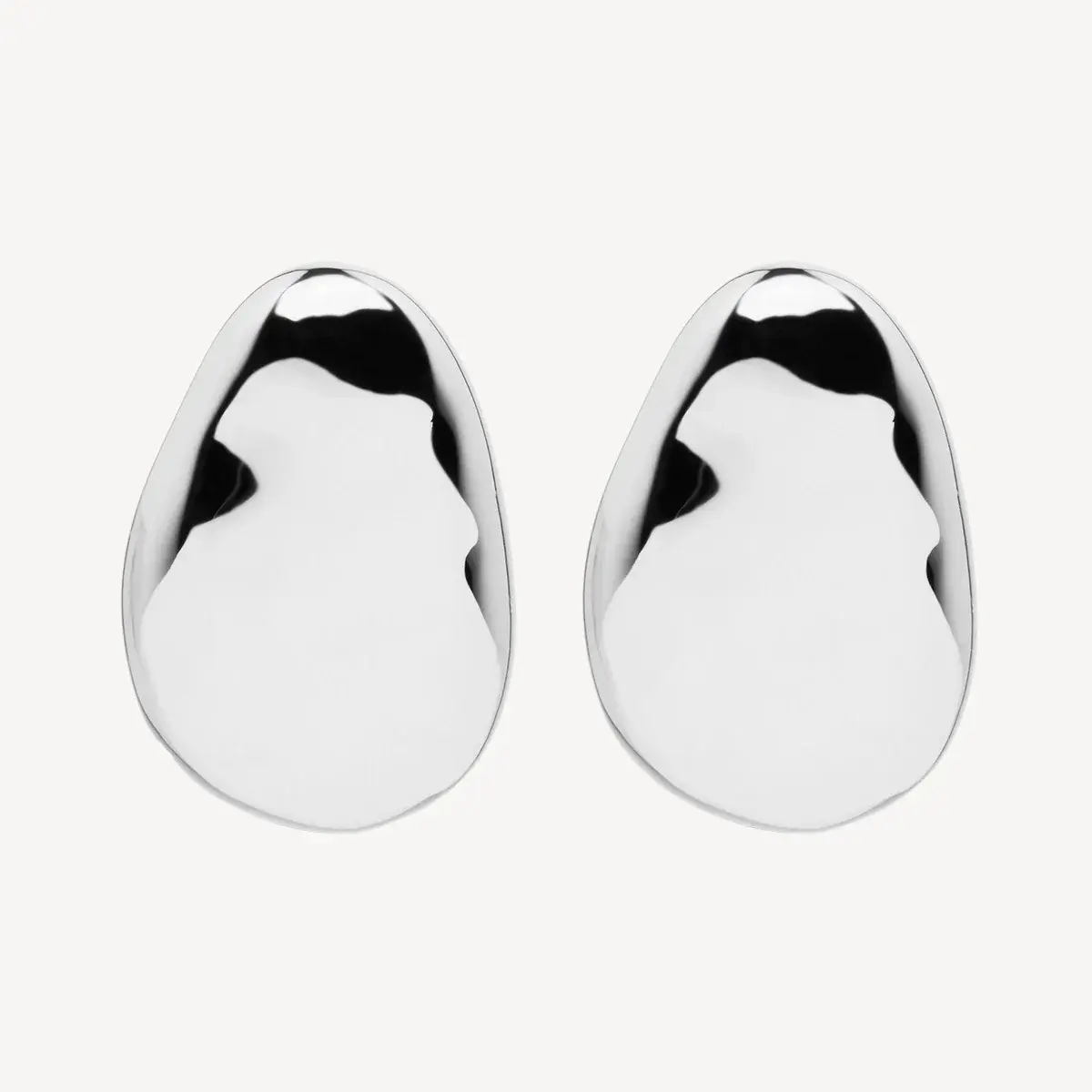 Najo E7133 Pebblestone Silver Stud Earring