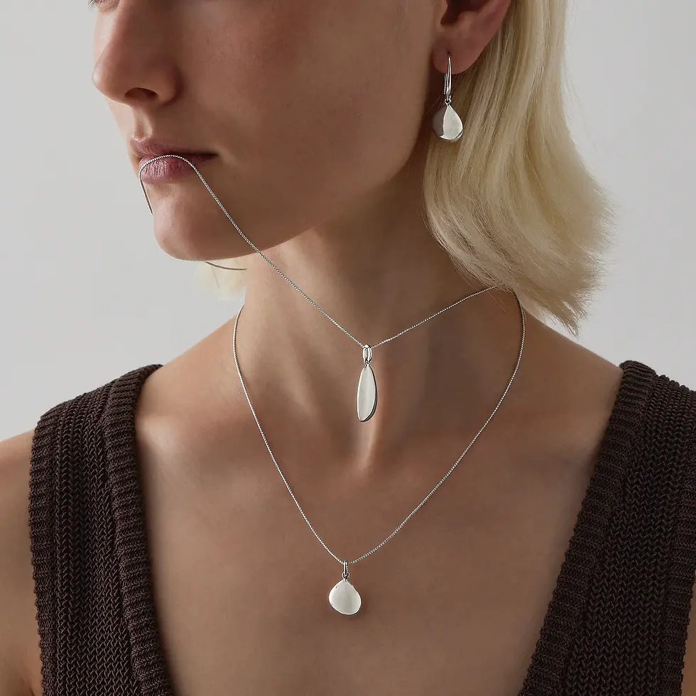 Thumbnail: Najo E7255 Aster Earrings Silver